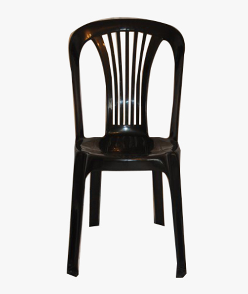 Poly Bistro Chair In Black for Event Hire