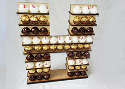 Letter H Ferrero Roche Stand